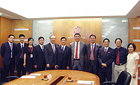 CUHK representatives welcome the delegation from Ningbo University